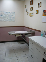 A calm, clean exam room
